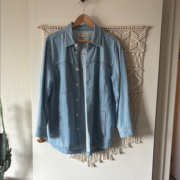 Madewell Jackets & Blazers - Madewell light blue denim chore coat size S